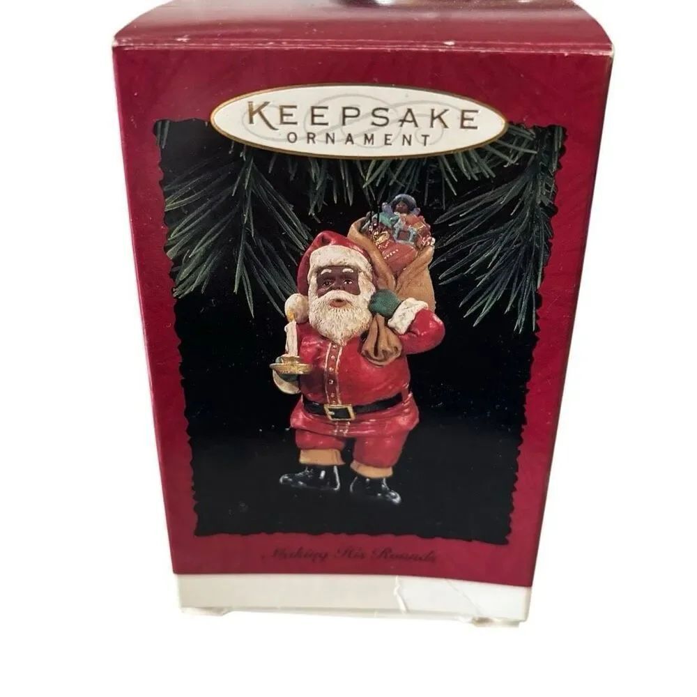 Hallmark Keepsake Ornament Making The Rounds Santa Claus Christmas